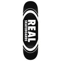 Real Team Classic Oval 8.25" Black Skateboard Deck