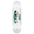Real Team Emb 8.5" White Skateboard Deck