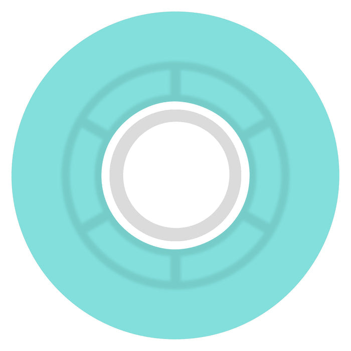 Ricta 57mm Clouds Transparent Aqua White 78a Skateboard Wheels
