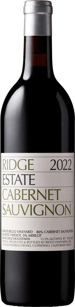 Ridge Vineyards Estate Cabernet Sauvignon 2022 750ml