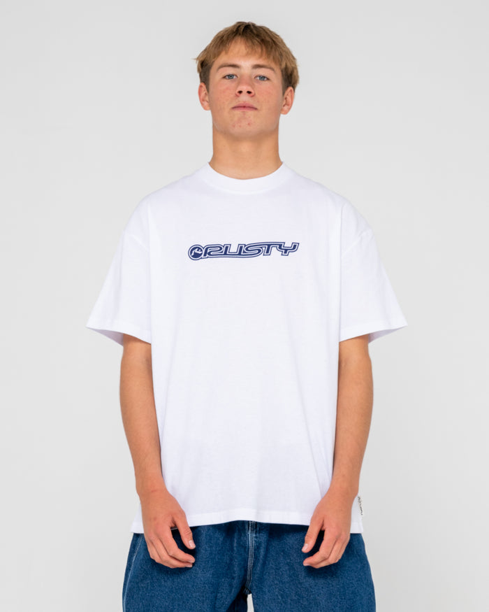 Rusty Flip Daddy 2.0 White S/S Tee Shirt