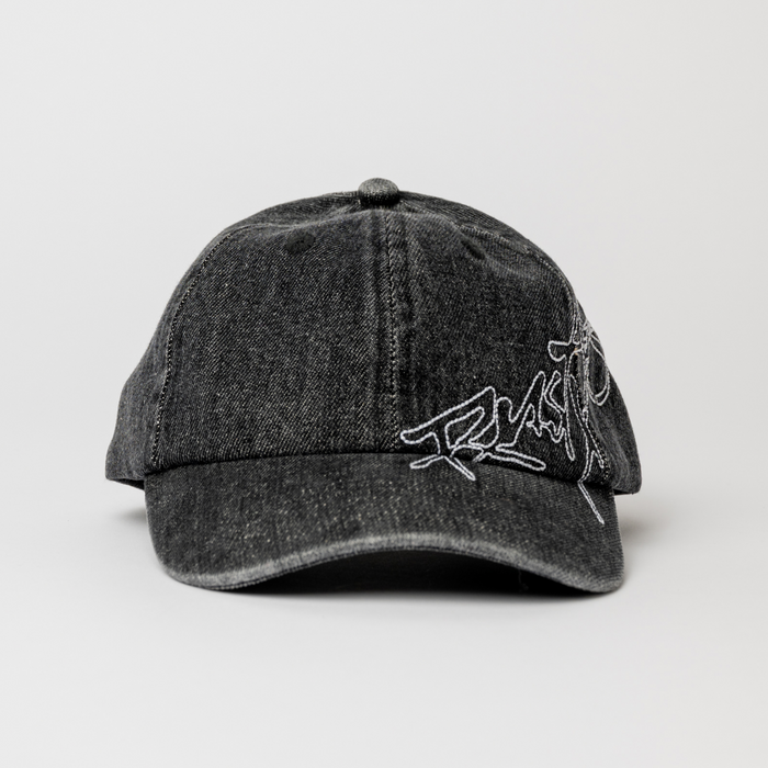 Rusty Hoodus Black 6 Panel Cap