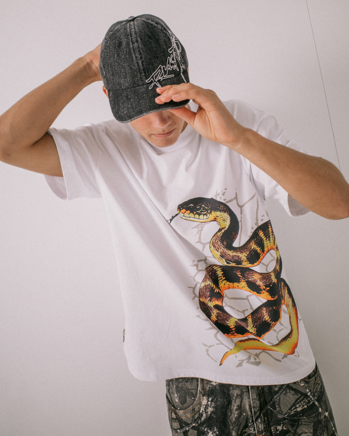 Rusty Hoodus Black 6 Panel Cap