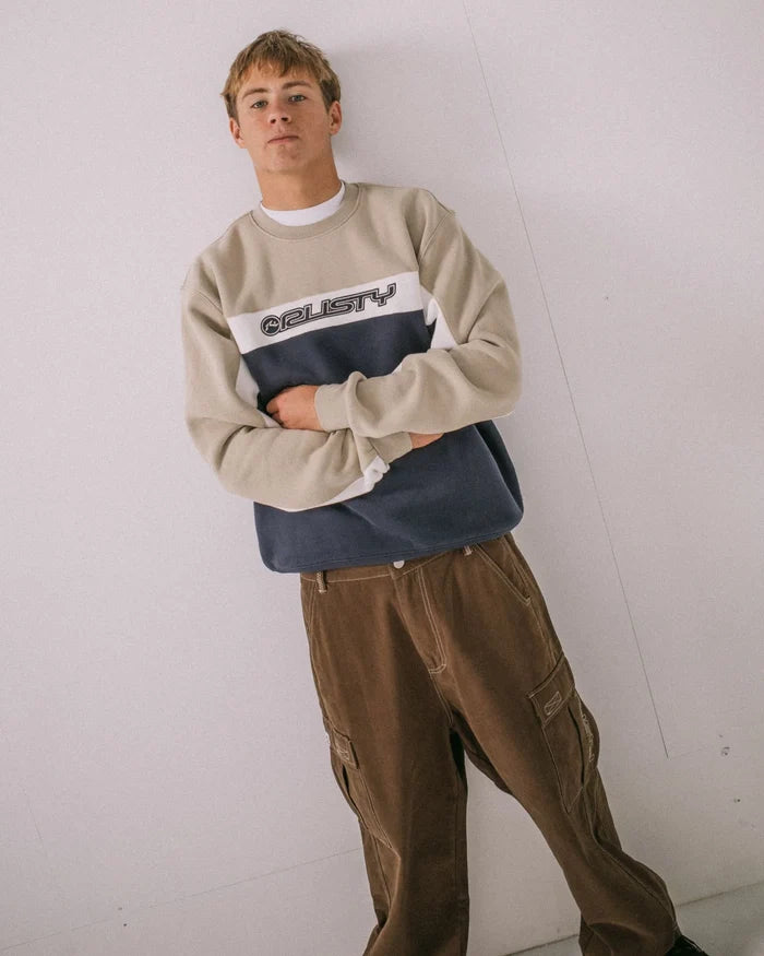 Rusty Pod Racer Navy Blue Crew Fleece
