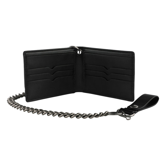 Santa Cruz Check Web Strip Chain Wallet Black