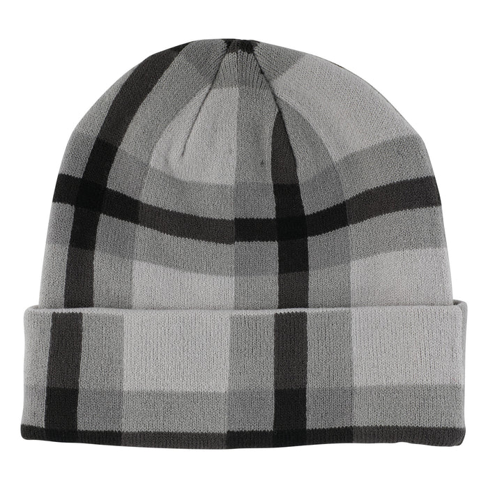 Santa Cruz Cruz Label Black Plaid Long Shoreman Beanie