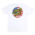 Santa Cruz July 4th Dot V2 Heavyweight White S/s Shirt