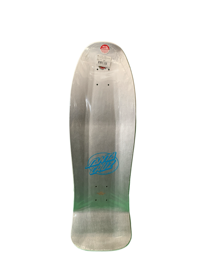 Santa Cruz Kendall Pumpkin Prismatic Streak 10" Reissue Classic Skateboard Deck