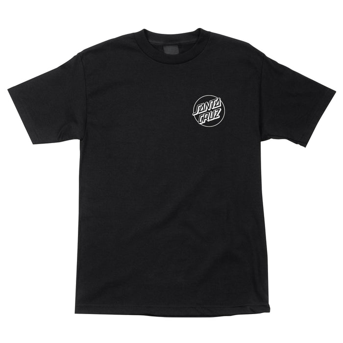 Santa Cruz Opus Dot S/S Heavyweight T-Shirt Black w/White