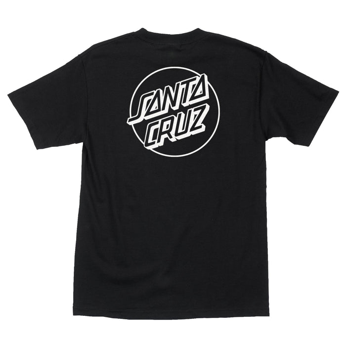 Santa Cruz Opus Dot S/S Heavyweight T-Shirt Black w/White