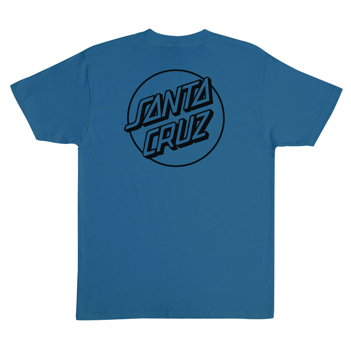 Santa Cruz Opus Dot S/S Heavyweight T-Shirt Indigo Blue w/Black