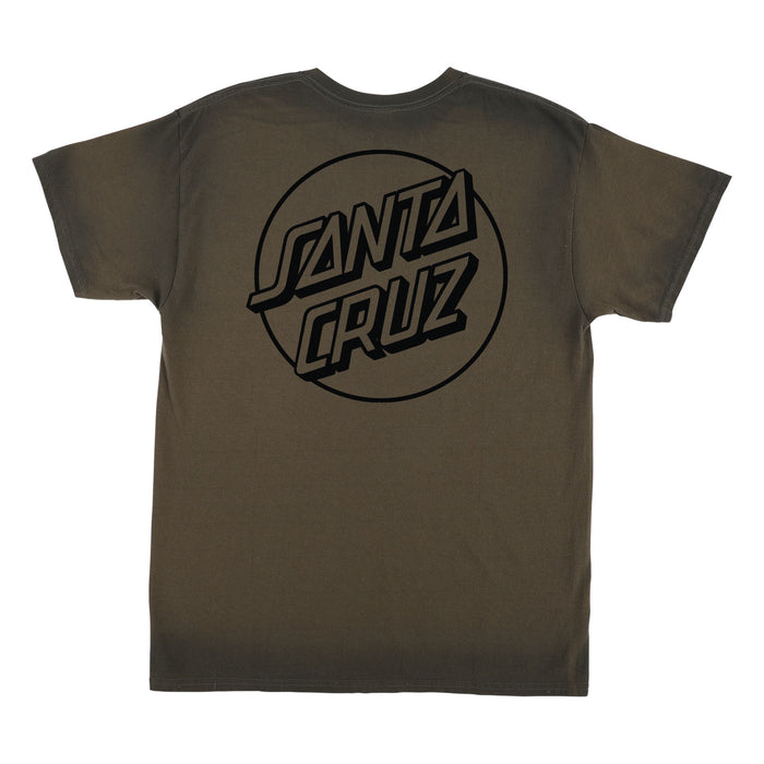 Santa Cruz Opus Dot S/S Heavyweight T-Shirt Seam Spray Olive
