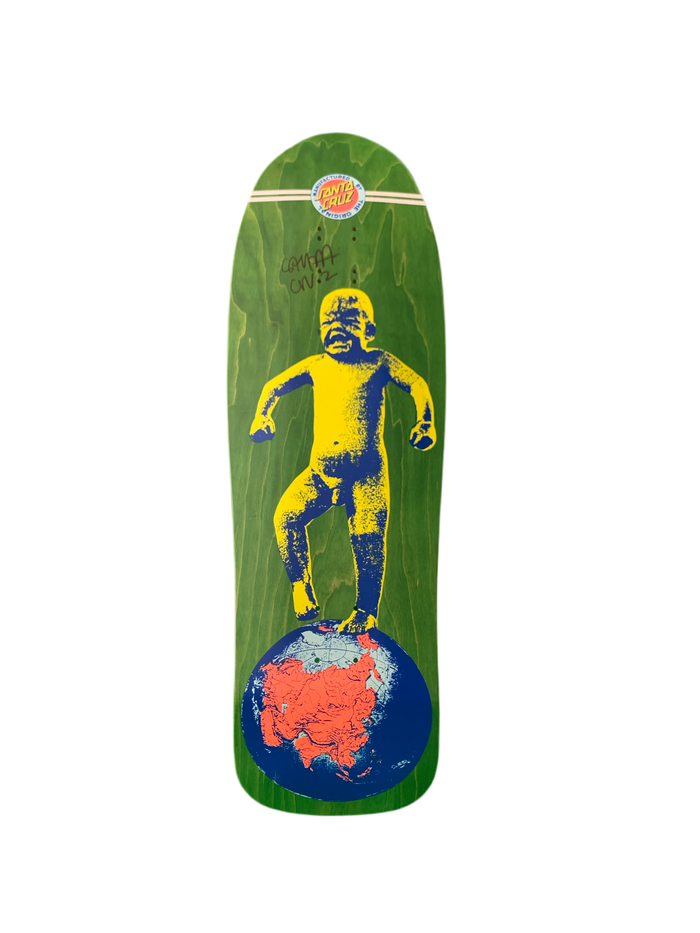 Santa Cruz Salba Steve Alba Autograph Baby Stomper Reissue Classic Skateboard Deck