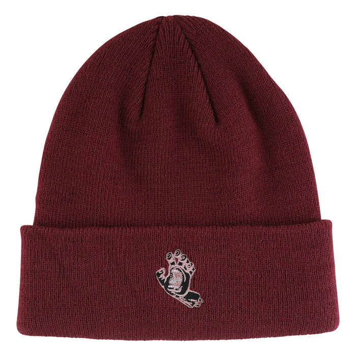 Santa Cruz Screaming Hand Black Rose Long Shoreman Beanie