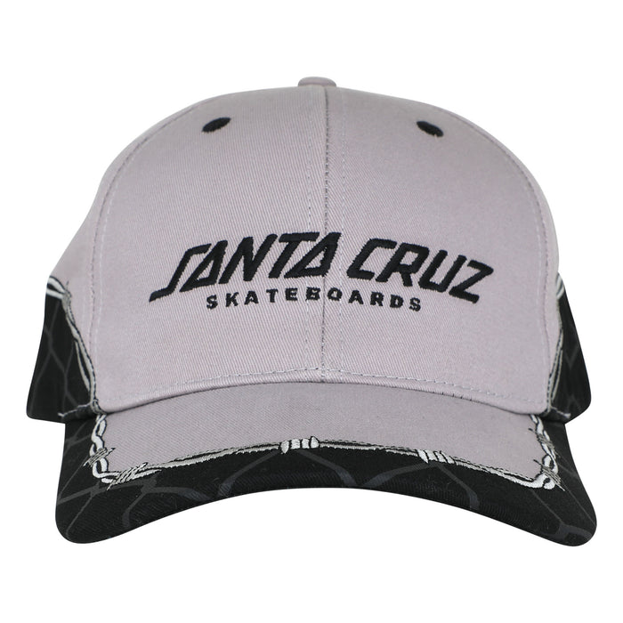 Santa Cruz Spot Snapback Structured Hat Grey Chain