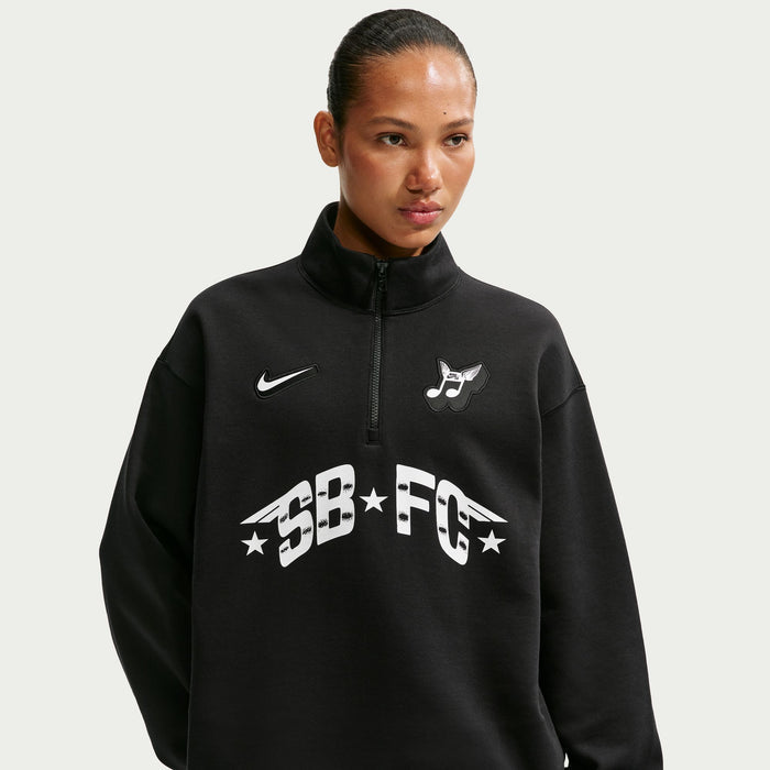 Nike SB Black FC Pack Half Zip Crew Fleece