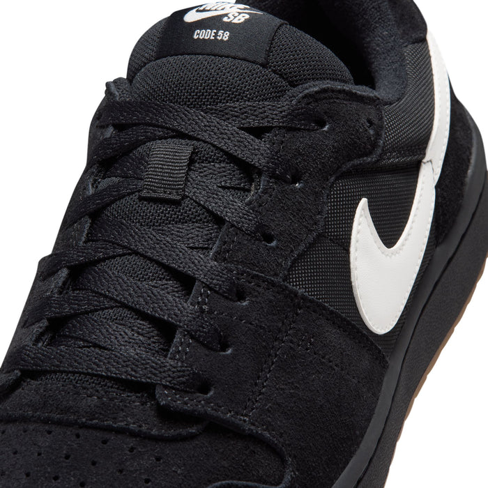 Nike Sb Code 58 Black Summit White Black Gum Light Brown Shoes