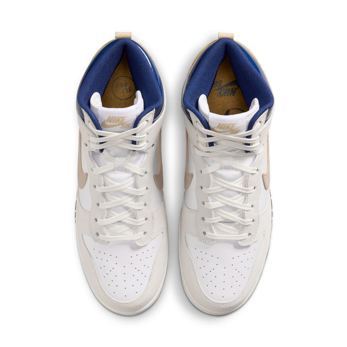 Nike SB Dunk High Pro x Beyond Store White / Ivory - Sand Dune - Blue Void Shoes (Read Description)