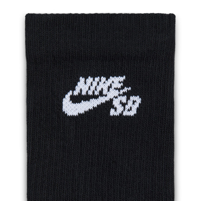 Nike Sb Everyday Elevated 3 Pack Black Crew Socks IR1328-900