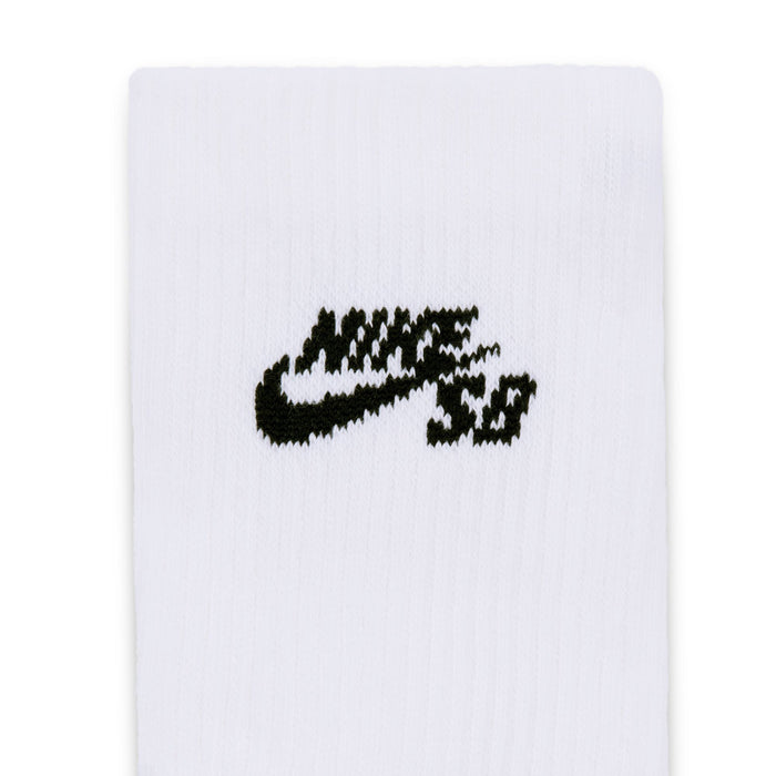Nike Sb Everyday Elevated 3 Pack White Crew Socks IR1328-910