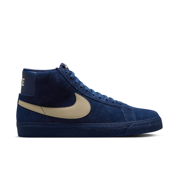 Nike SB Zoom Blazer Mid Coastal Blue/Pale Yellow-Coastal Blue Skate Shoes (IO0667-400)