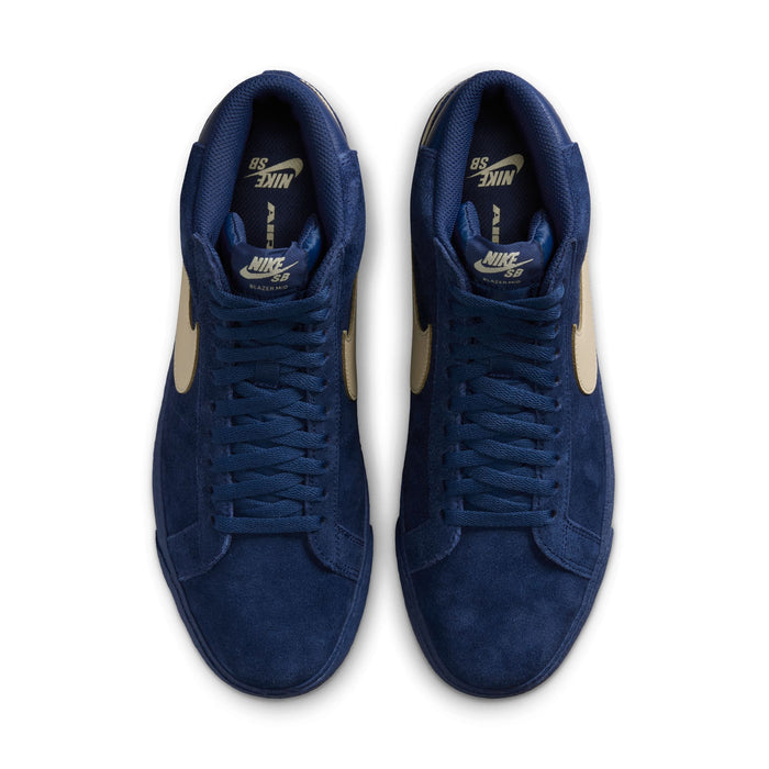 Nike SB Zoom Blazer Mid Coastal Blue/Pale Yellow-Coastal Blue Skate Shoes (IO0667-400)