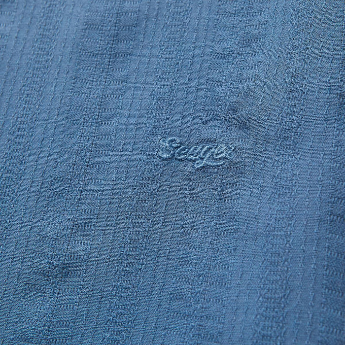 Seager Caldera Faded Denim S/s Button Up Shirt
