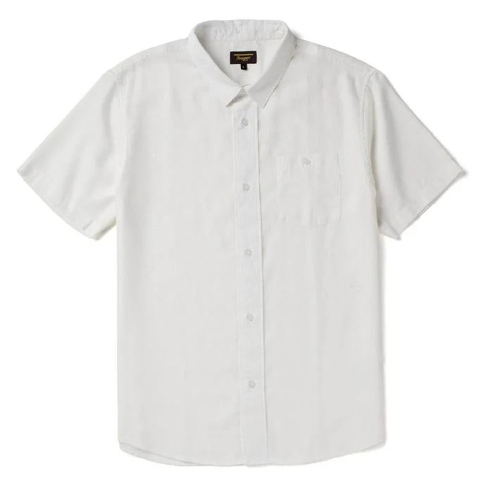 Seager Caldera White S/s Button Up Shirt