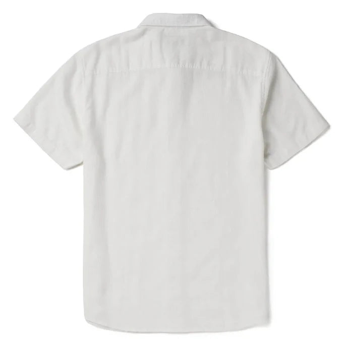 Seager Caldera White S/s Button Up Shirt