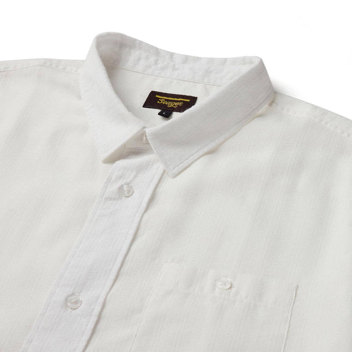 Seager Caldera White S/s Button Up Shirt
