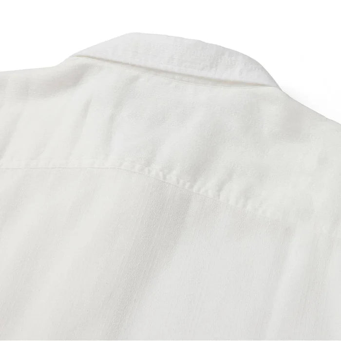 Seager Caldera White S/s Button Up Shirt
