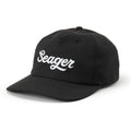 Seager Uphill Tech Black Strapback Hat