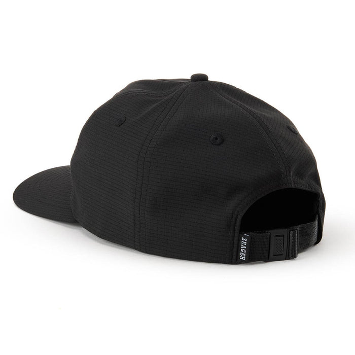 Seager Uphill Tech Black Strapback Hat