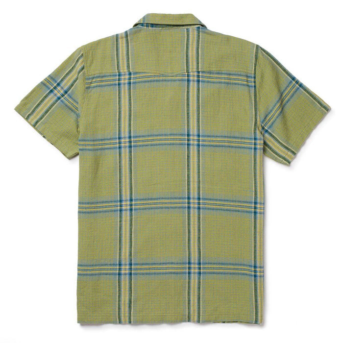 Seager Whippersnapper Moss Grid Plaid S/s Button Up Shirt