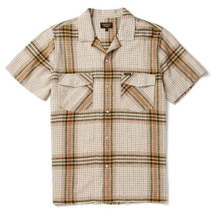 Seager Whippersnapper White Wash Grid Plaid S/s Button Up Shirt