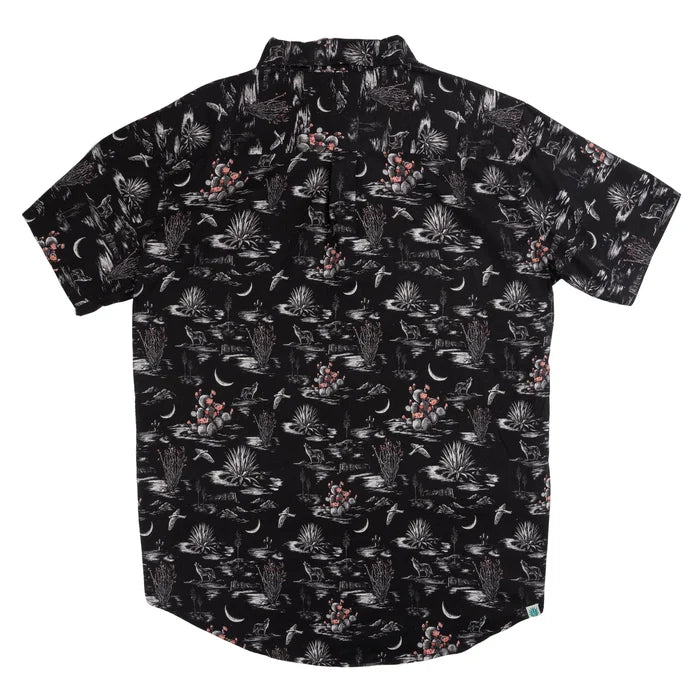 Sendero City Slicker Nocturnal - Black S/s Button Up Shirt