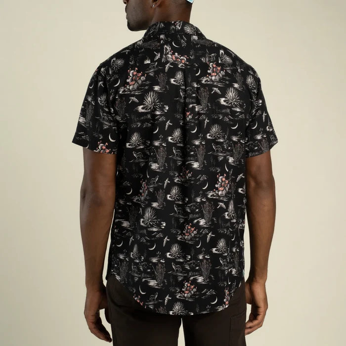 Sendero City Slicker Nocturnal - Black S/s Button Up Shirt