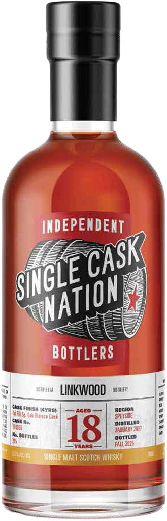 Single Cask Nation Linkwood Single Malt Whisky 18 Year Old 700ml