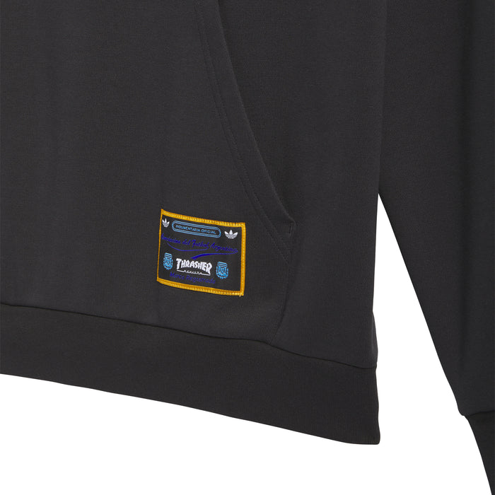 Adidas Skateboarding x Thrasher x AFA Black Hooded Sweatshirt