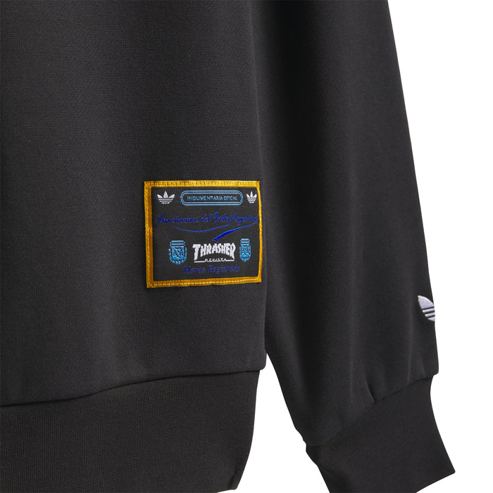 Adidas Skateboarding x Thrasher x AFA Gonz Black Crewneck Sweatshirt