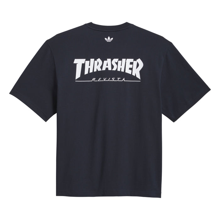 Adidas Skateboarding x Thrasher x AFA Night Navy S/s Shirt