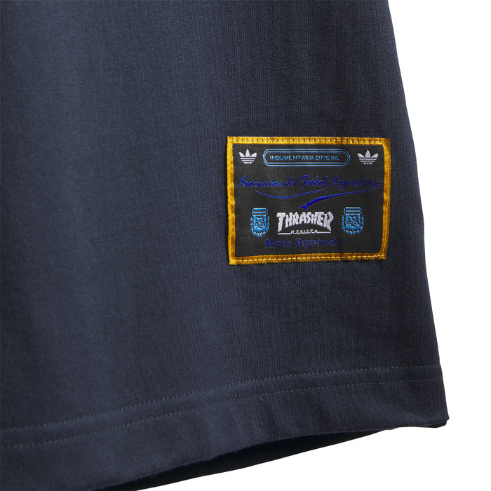 Adidas Skateboarding x Thrasher x AFA Night Navy S/s Shirt
