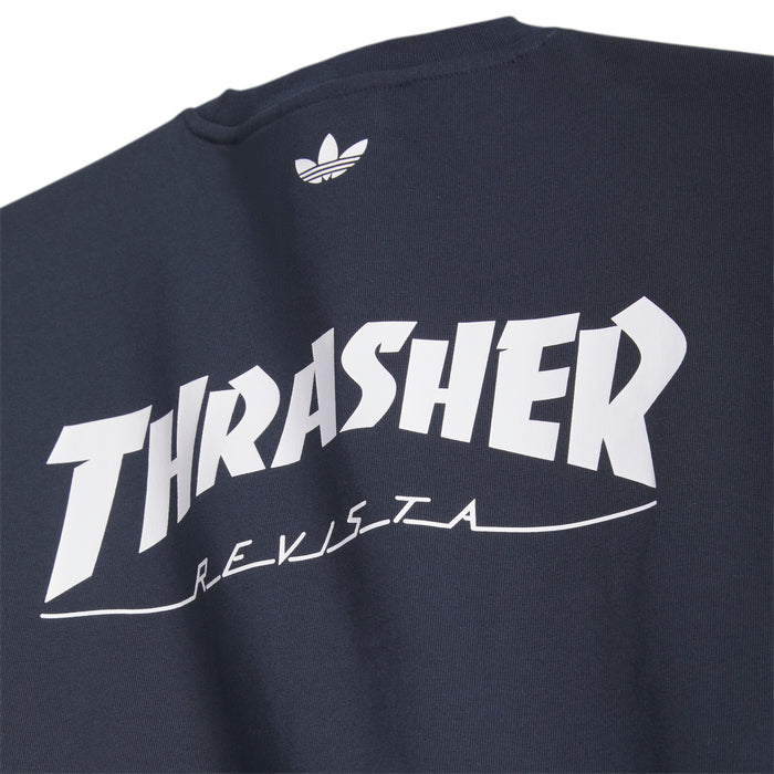 Adidas Skateboarding x Thrasher x AFA Night Navy S/s Shirt