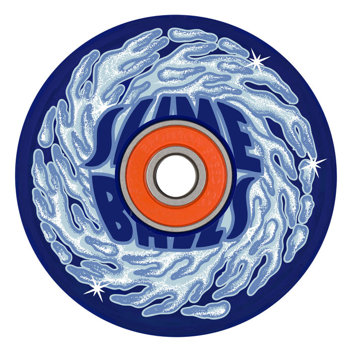 Slime Balls 66mm SB Ice Light Ups OG Slime Blue 78a Skateboard Wheels