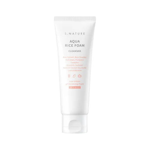 S.NATURE - Aqua Rice Foam Cleanser