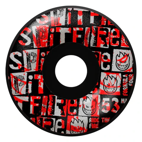 Spitfire F4 99a Ransom 53mm Radials Black Skateboard Wheels