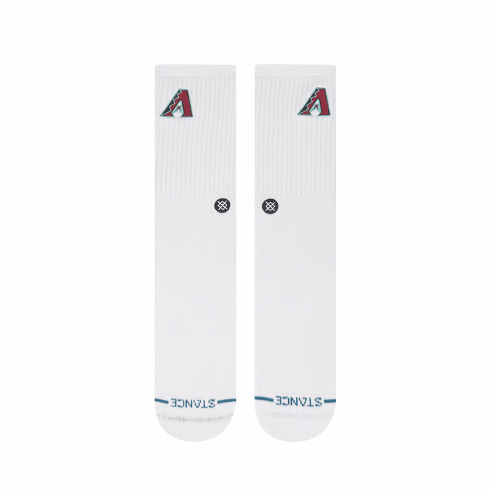 Stance Arizona Diamondbacks Crest White Socks