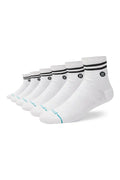 Stance Core 6 Pack Quarter White Socks
