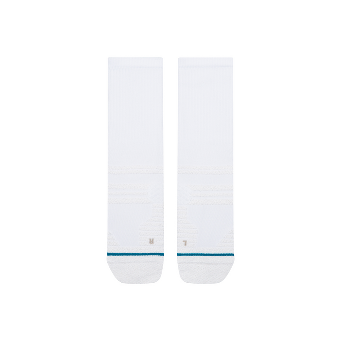 Stance Fusion Grip White Socks
