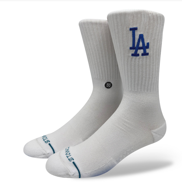 Stance Los Angeles Dodgers Crest White Socks